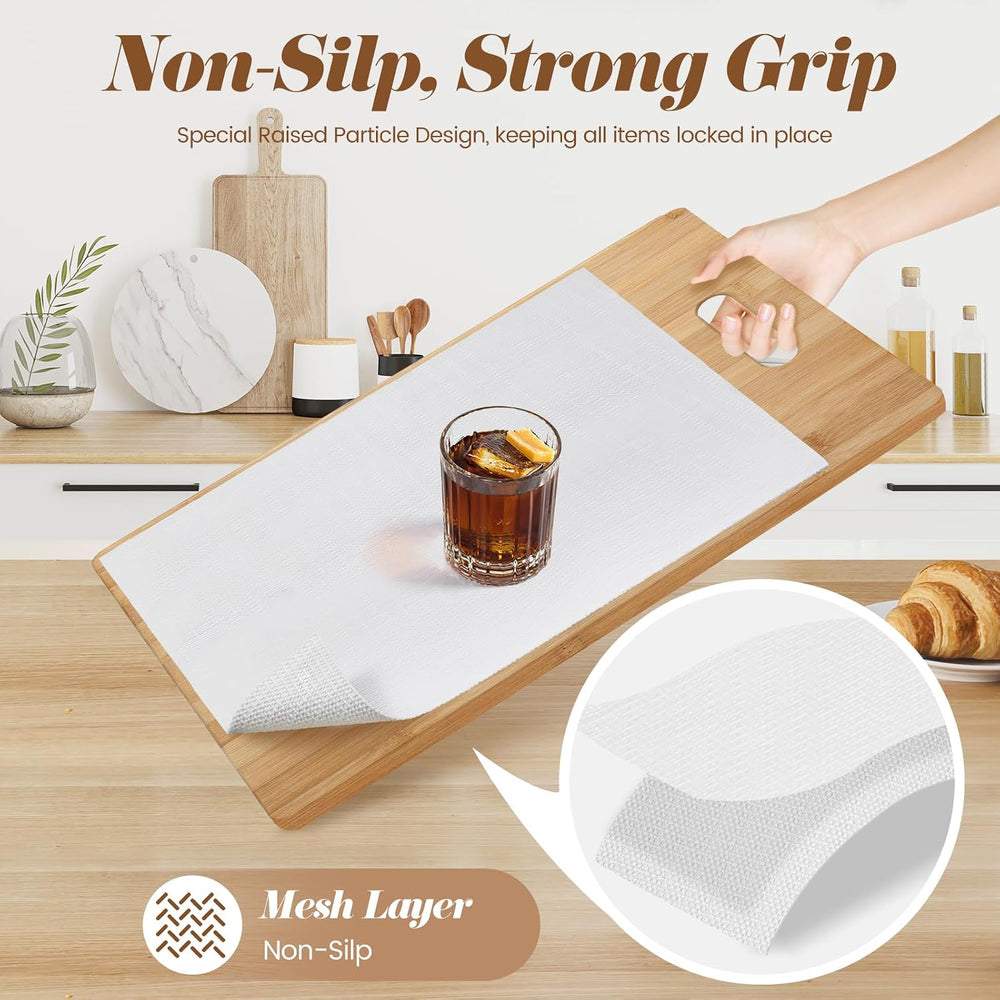 Drawer Liner and Shelf Liner for Kitchen Cabinets Non Adhesive Strong Grip Ca...
