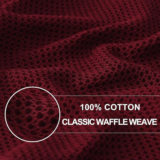 Homaxy 100% Cotton Waffle Weave Kitchen Dish Cloths, Ultra Soft Absorbent Quick - Image 2