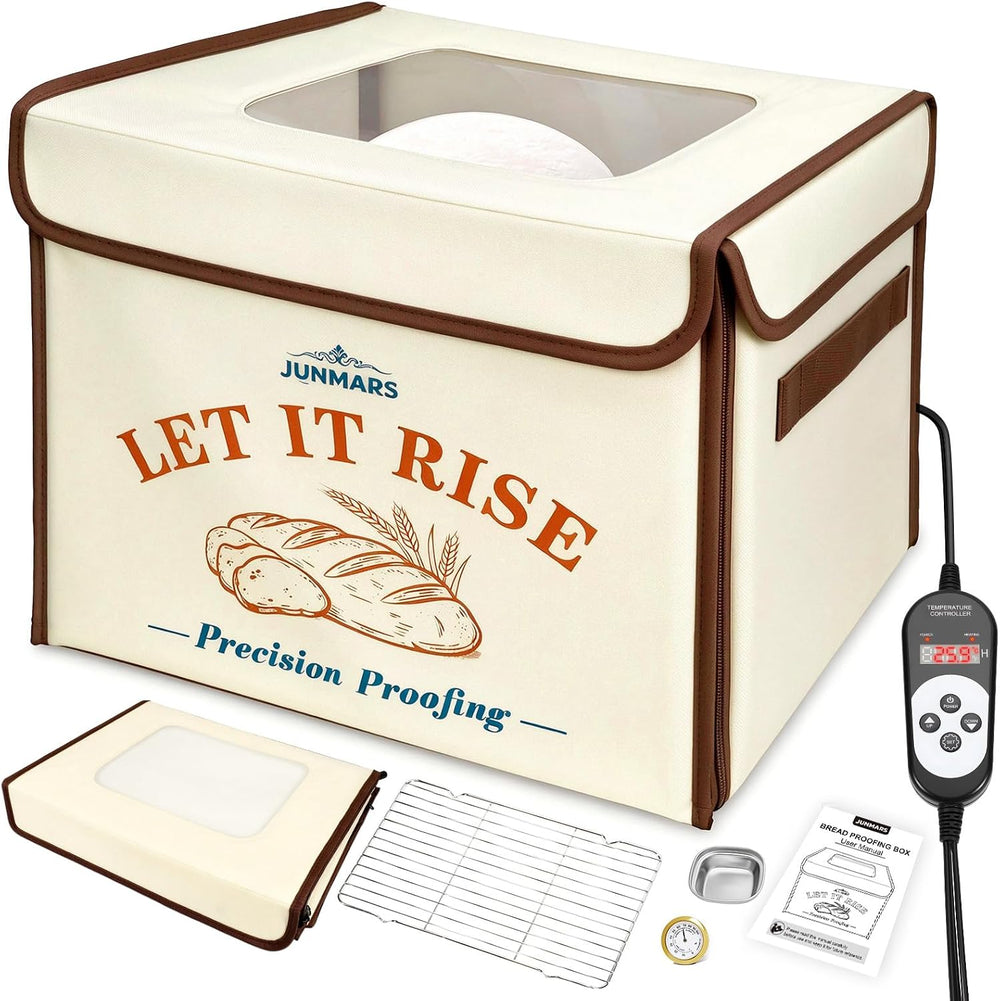 Folding Bread Proofing Box, Precise 50-131°F Temp & 72H Timer Control