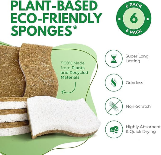 Biodegradable Natural Kitchen Sponge - Image 2
