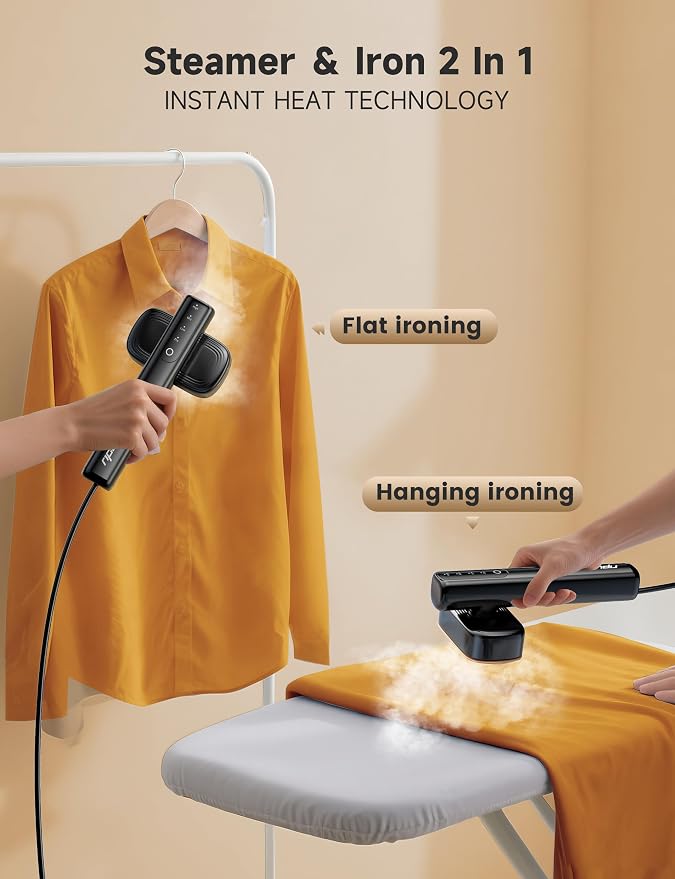 Travel Steamer for Clothes, Portable Handheld Design, Clothing Wrinkles Remover - Image 8