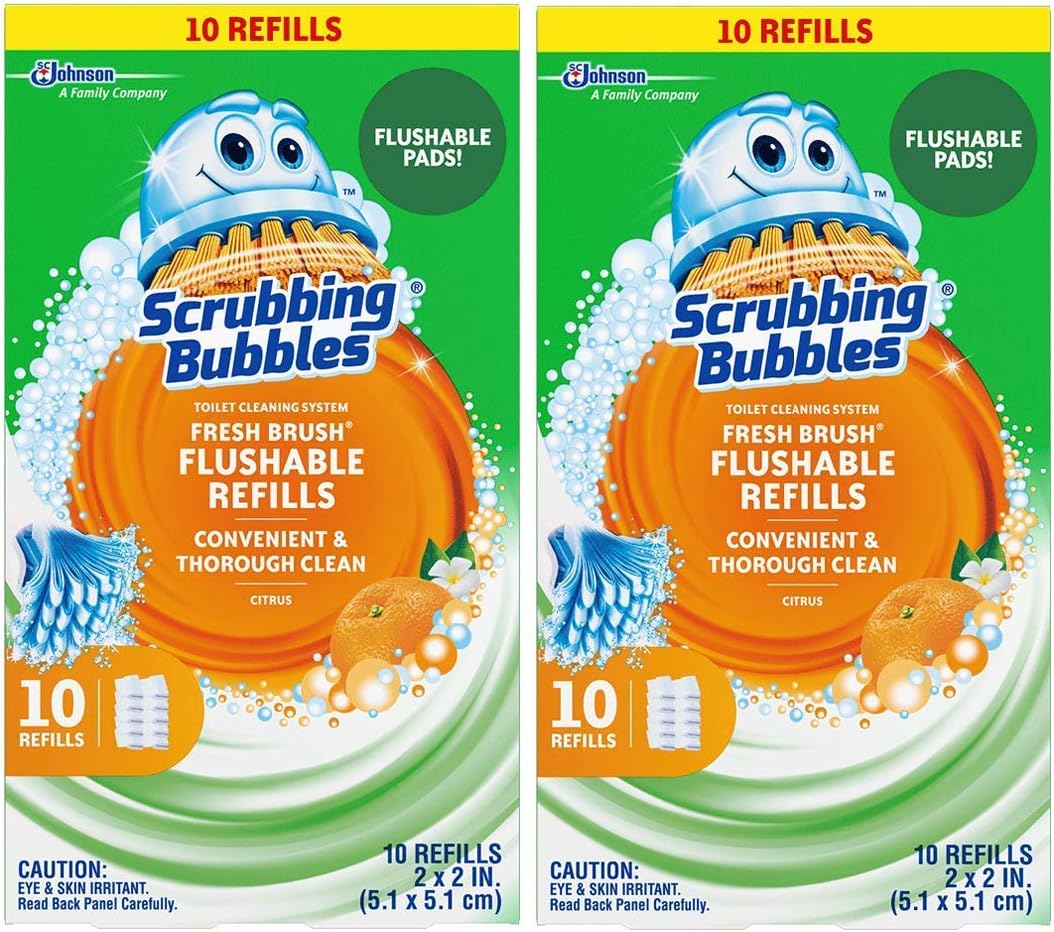 Scrubbing Bubbles Fresh Brush Refill 10-Count,2 Pack