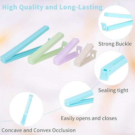 34 Packs Plastic Chip Clips for Food Storage - Image 2