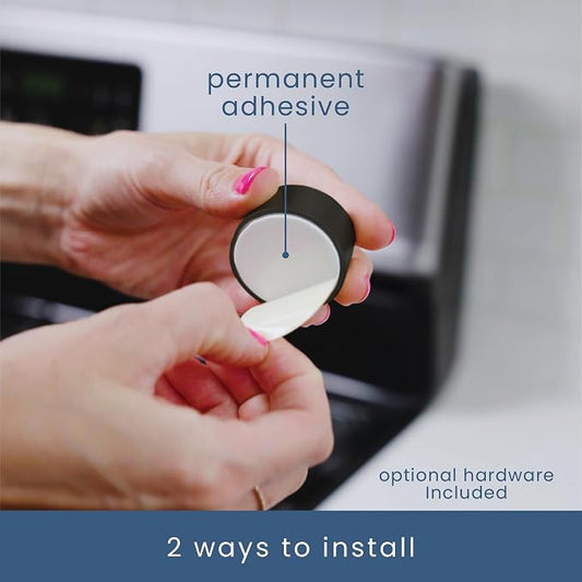 S&T INC. Round Adhesive Push Towel Hooks - Image 2