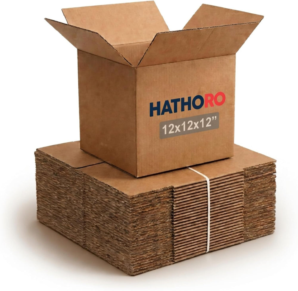 Small Shipping Boxes 12"L x 12"W x 12"H, 25-Pack | Kraft Corru...