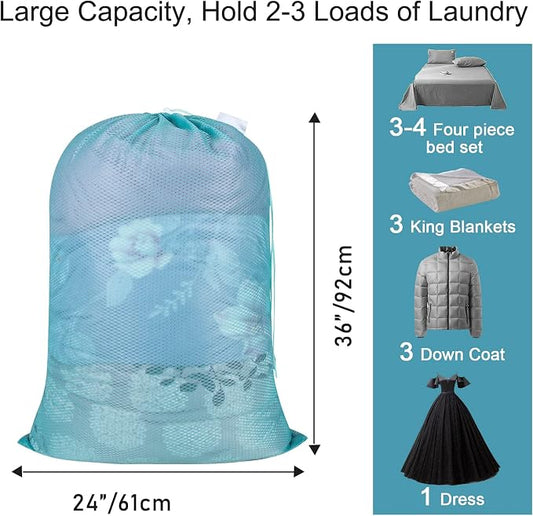 Polecasa Heavy Duty Diamond Large Mesh Laundry Bag - Image 2