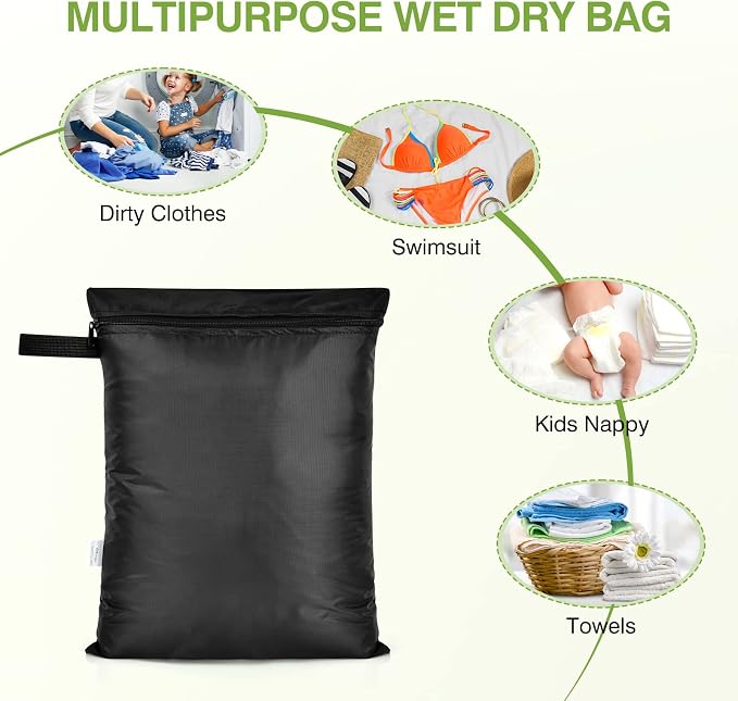 OTraki 12x16 inch Wet Bag 2Pcs Waterproof Swim Bag - Image 7