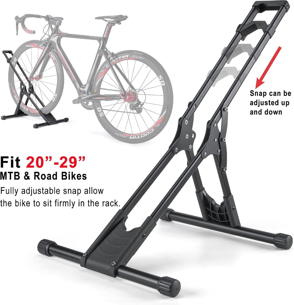 CHEPARK Bike Floor Stand Rack- Indoor Bike Stand for Garage/Home - Bike Stora...