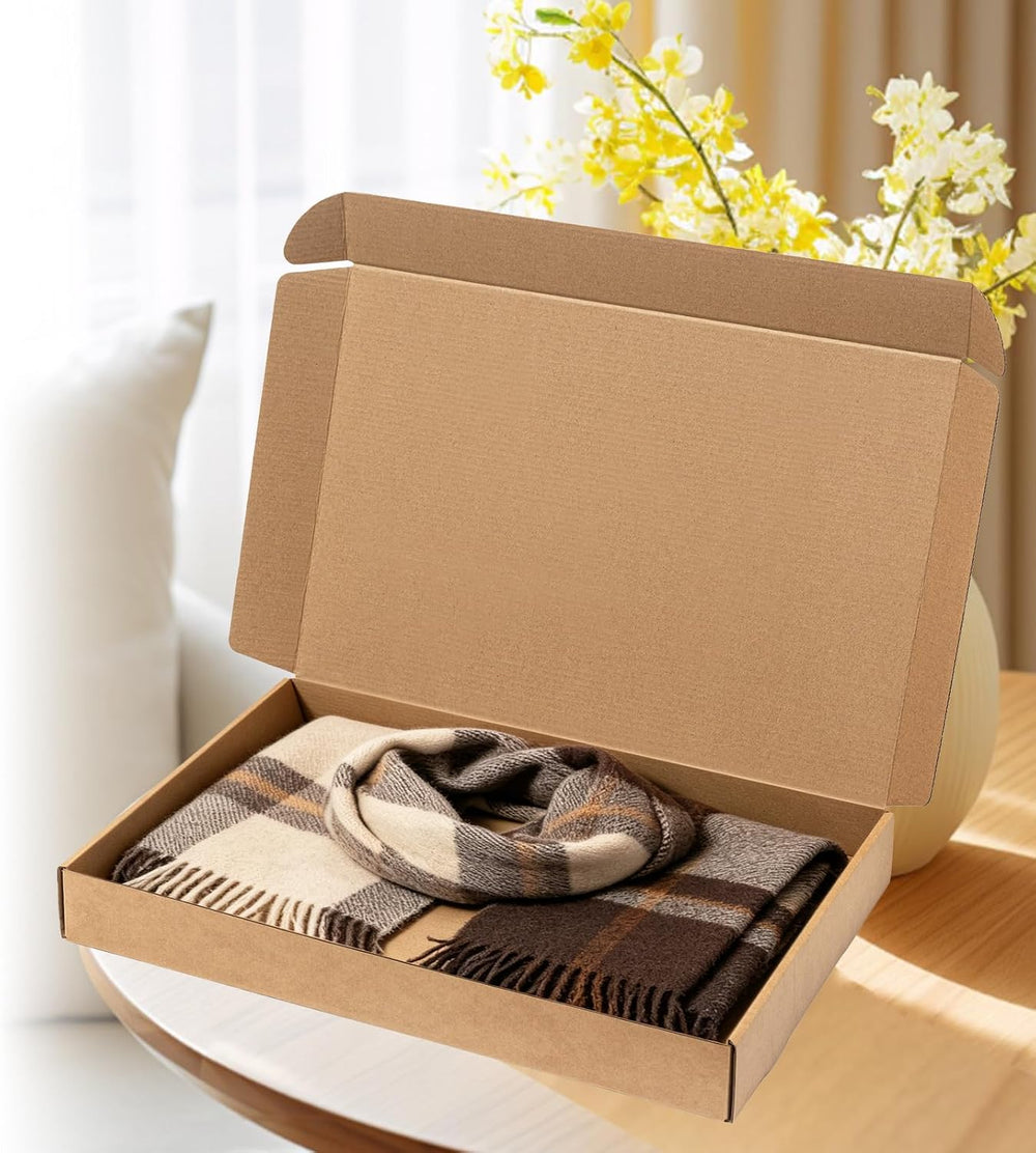 Wowxyz Shipping Boxes 17x11x2" 20 Pack Brown Corrugated Cardboard Mailer
