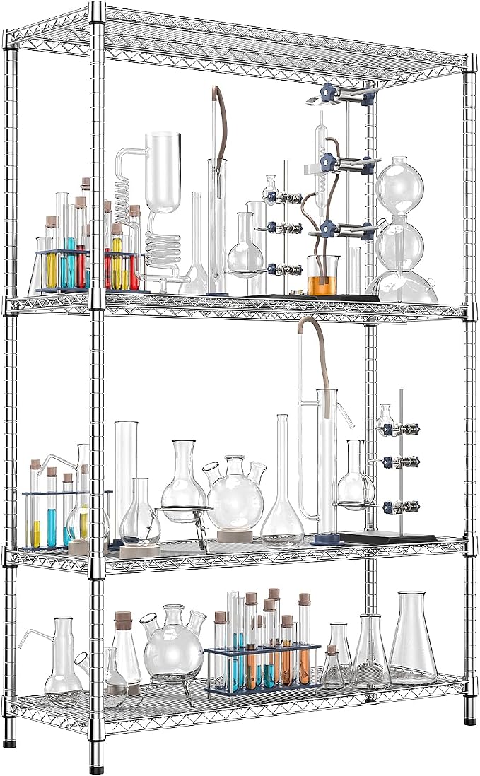IZEUK 3400 LBS Garage Shelving Wide Storage Shelves 4 Tier Metal Shelves Heavy - Image 9