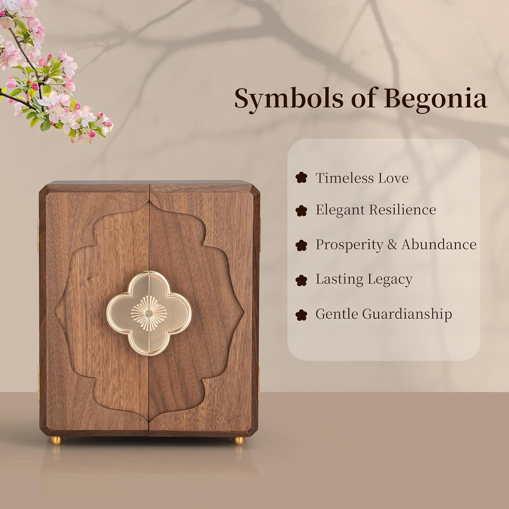5-Layer Double-Door Walnut Wood Jewelry Box