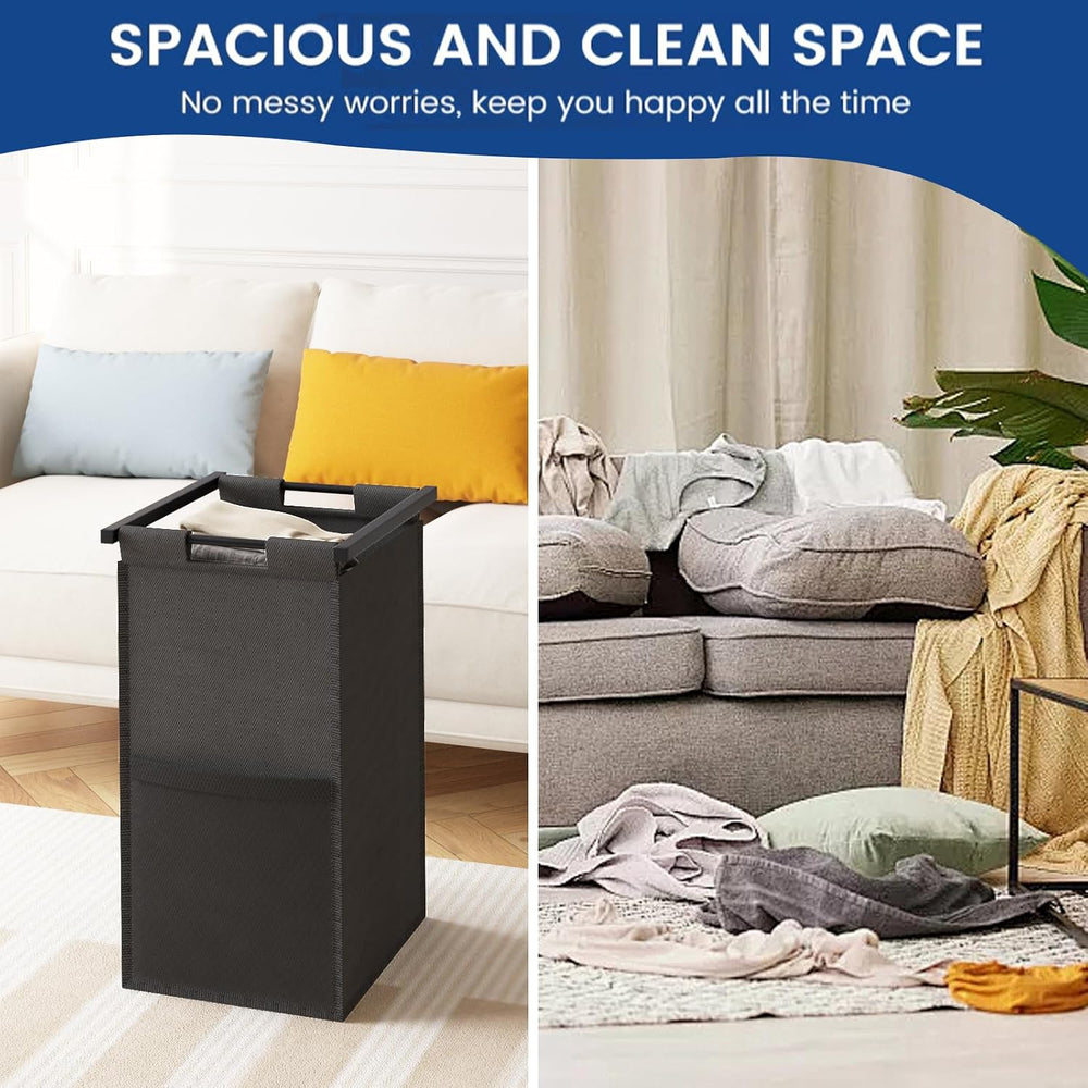 Huhote Laundry Hamper, double Laundry Basket, Laundry Sorter with Top Shelf &...