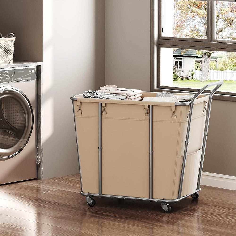 CHOEZON Laundry Sorter, 313L Large Laundry Basket, Rolling Hamper, Minimalist...
