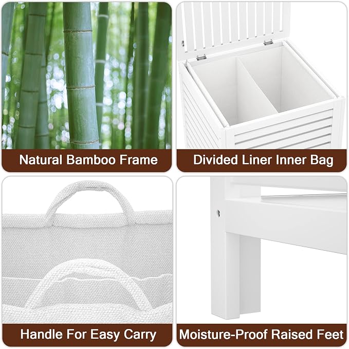 Homykic Bamboo Laundry Hamper