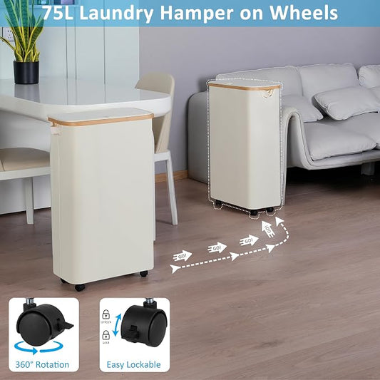 efluky Slim Laundry Basket - Image 2