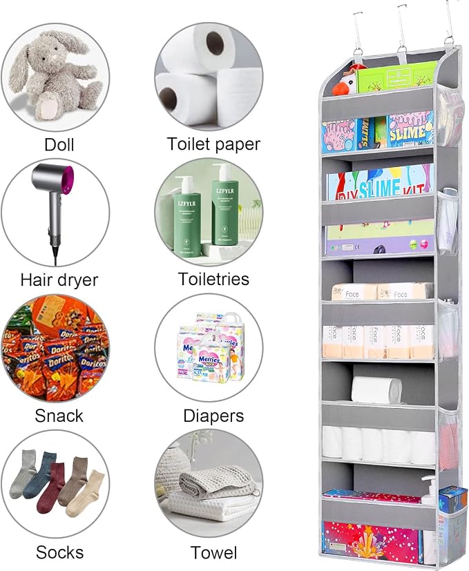 2 Pack Over The Door Storage Organizer