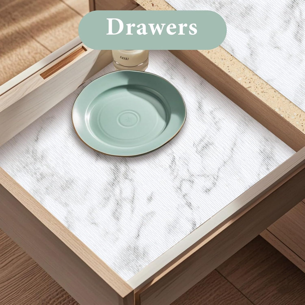 2-Layer Drawer and Shelf Liner for Kitchen Cabinet: 12 in X 40 Ft Non Slip