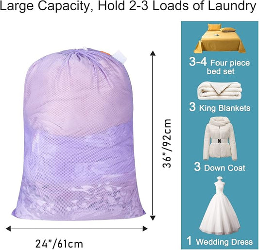 Polecasa Heavy Duty Diamond Large Mesh Laundry Bag - Image 2