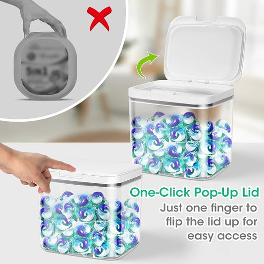 2 Pack Laundry Pods Container - Image 2