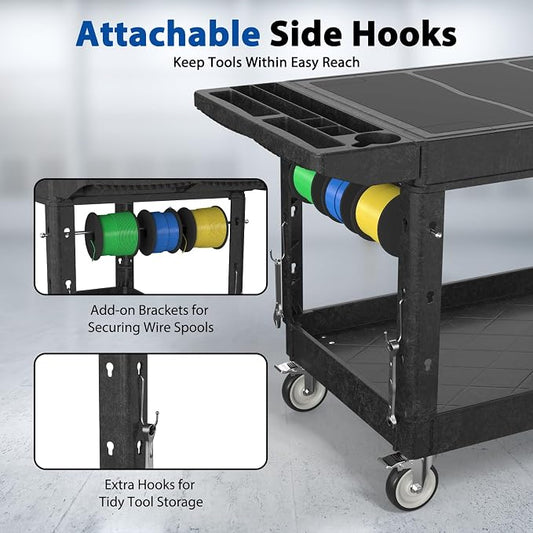 Heavy Duty Flat Top Utility Cart - Image 2