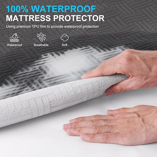 Waterproof Mattress Protector Twin Size - Image 2