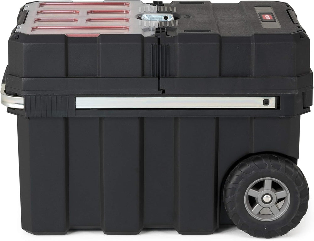 Keter Masterloader Resin Rolling Tool Box with Locking System and Removable B...