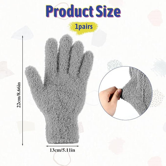 Microfiber Gloves Reusable Microfiber Dusting Gloves Washable Plant Gloves - Image 2