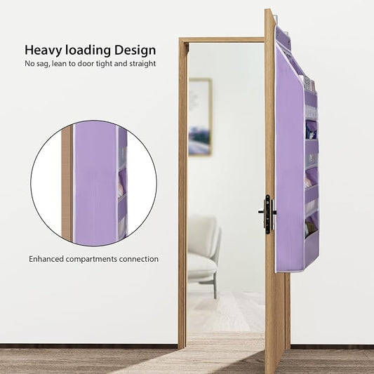 Univivi 5-Shelf Fabric Door Storage Over Door Hanging Organizer - Image 2