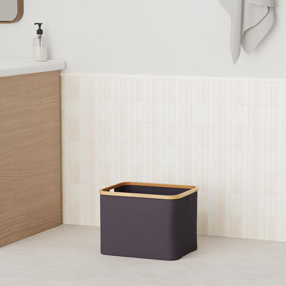 Hennez 40L Storage Basket For IKEA Kallax - Foldable Small Basket for Laundry...