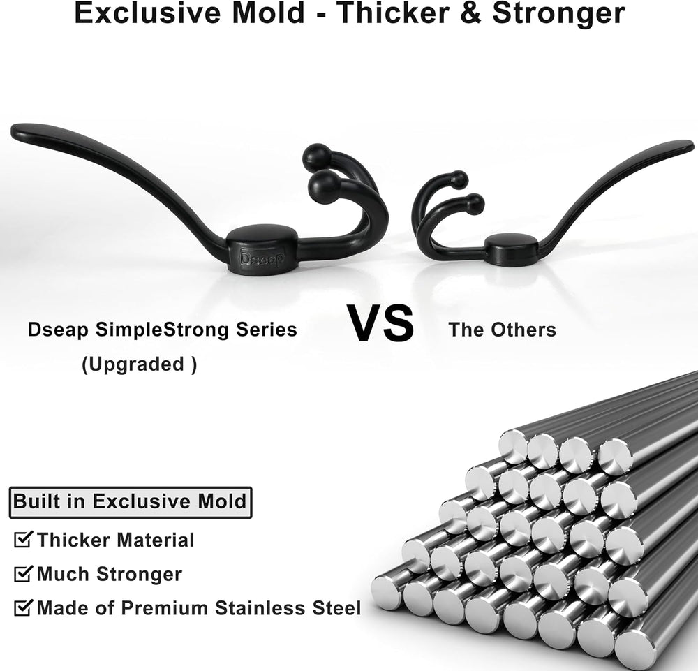 Dseap Over Door Hook 2.0 - Upgraded Version - Simple-Assembly, Strong, Heavy-...