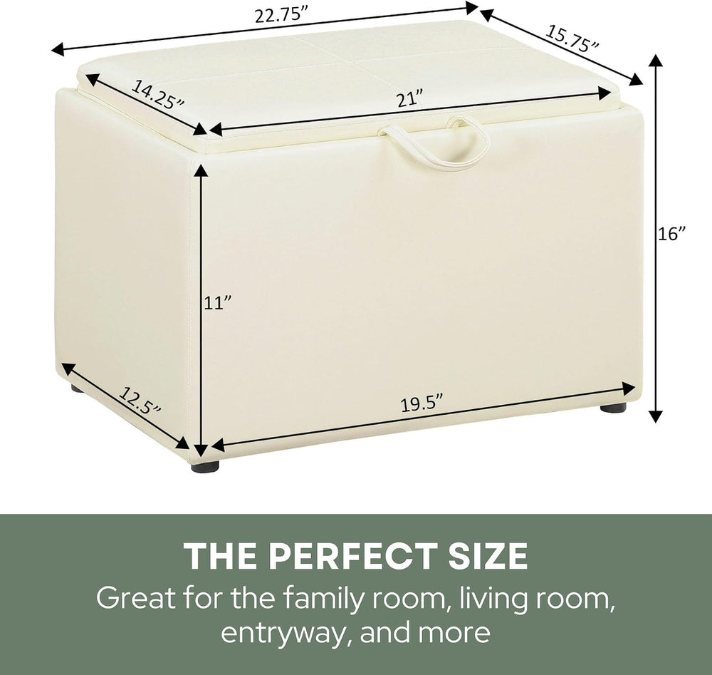 Convenience Concepts Designs4Comfort Accent Storage Ottoman 22.75" - Mod...