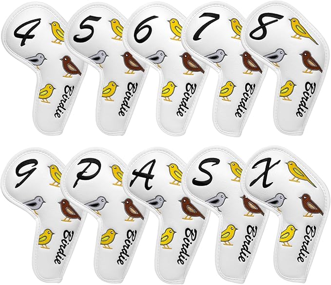 Premium Leather Golf Club Iron Covers - Image 9
