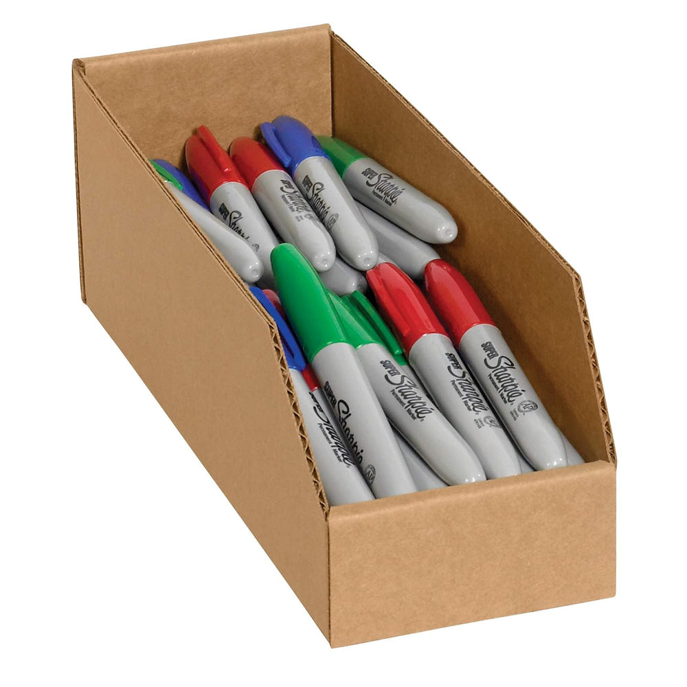 Partners Brand PBINEB123K Open Top Bin Boxes, 3" x 12" x 4-1/2"...