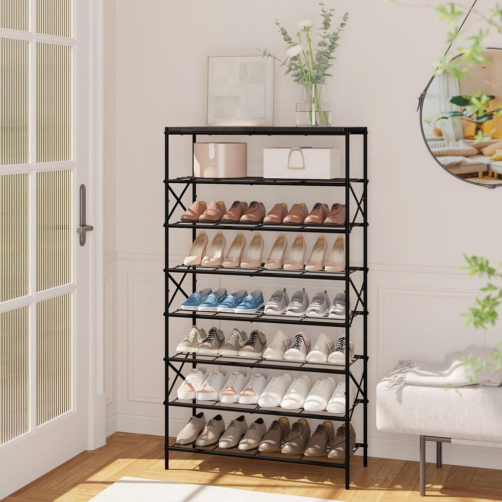 IBUYKE 8 Tier Shoe Rack, Large Capacity Shoe Storage Organizer for 32 Pairs o...