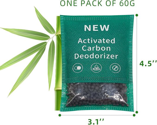 6 Pack New Type Activated Charcoal Odor Absorber, Refrigerator Deodorizer - Image 2