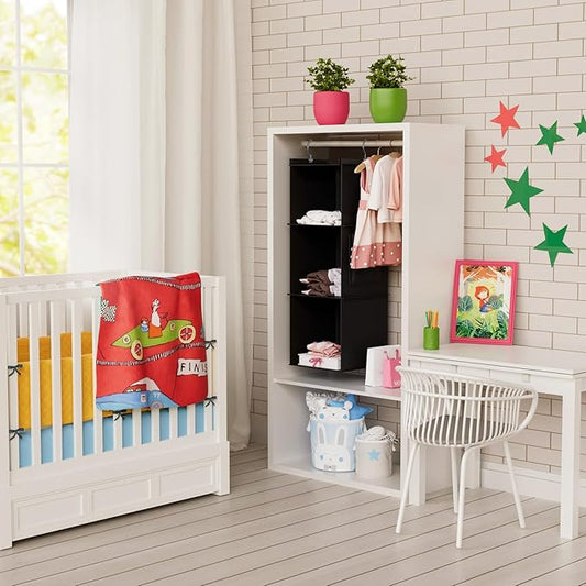 YOUDENOVA Hanging Closet Organizer, 3-Shelf Closet Hanging Storage Shelves - Image 2