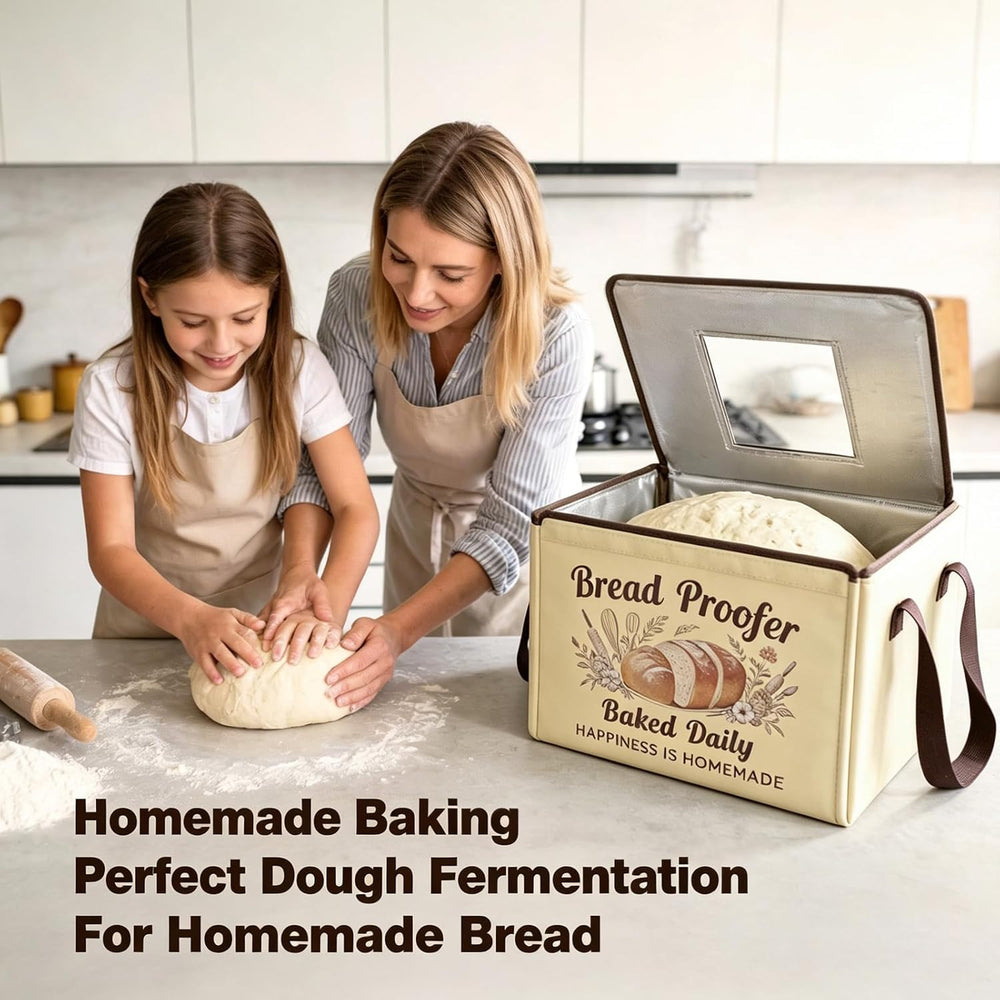 Folding Bread Proofing Box, 3-Sided Heating Dough Proofer with 50-113℉ Temp C...