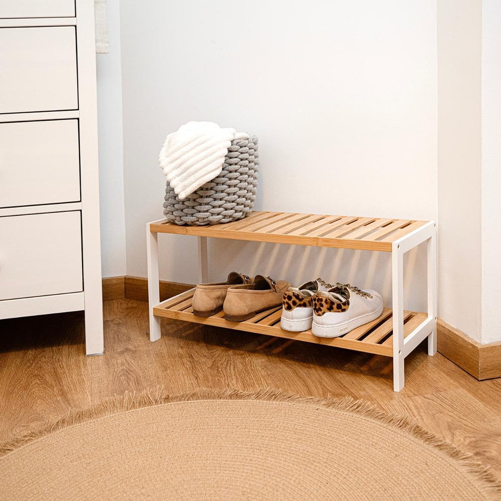 VINTHERA Moa Bamboo Shoe Rack, 69 x 24.5 x 31 cm