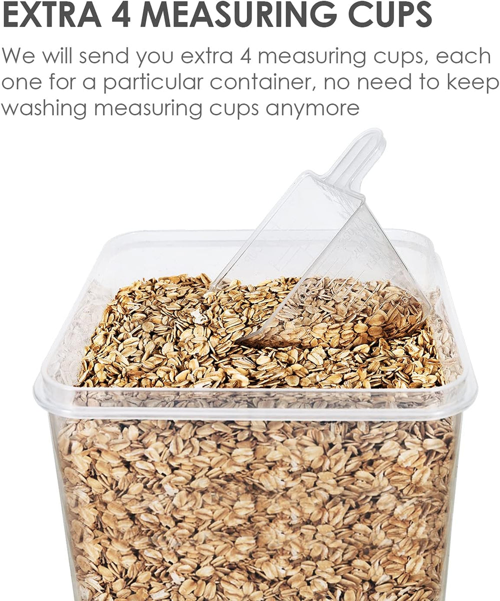 Vtopmart Extra Large Tall Airtight Food Storage Containers, 4 Pieces 5.9qt/6....