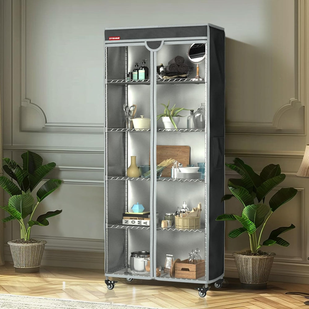 Waterproof Shelf Cover for Storage Shelving, Fits 30"W x 14"D x 62&...