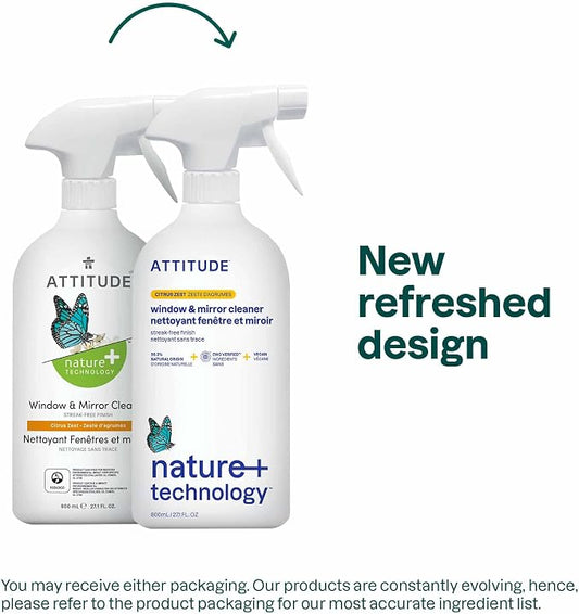 ATTITUDE Window & Mirror Cleaner, EWG Verified, Plant- & Mineral-Based - Image 2