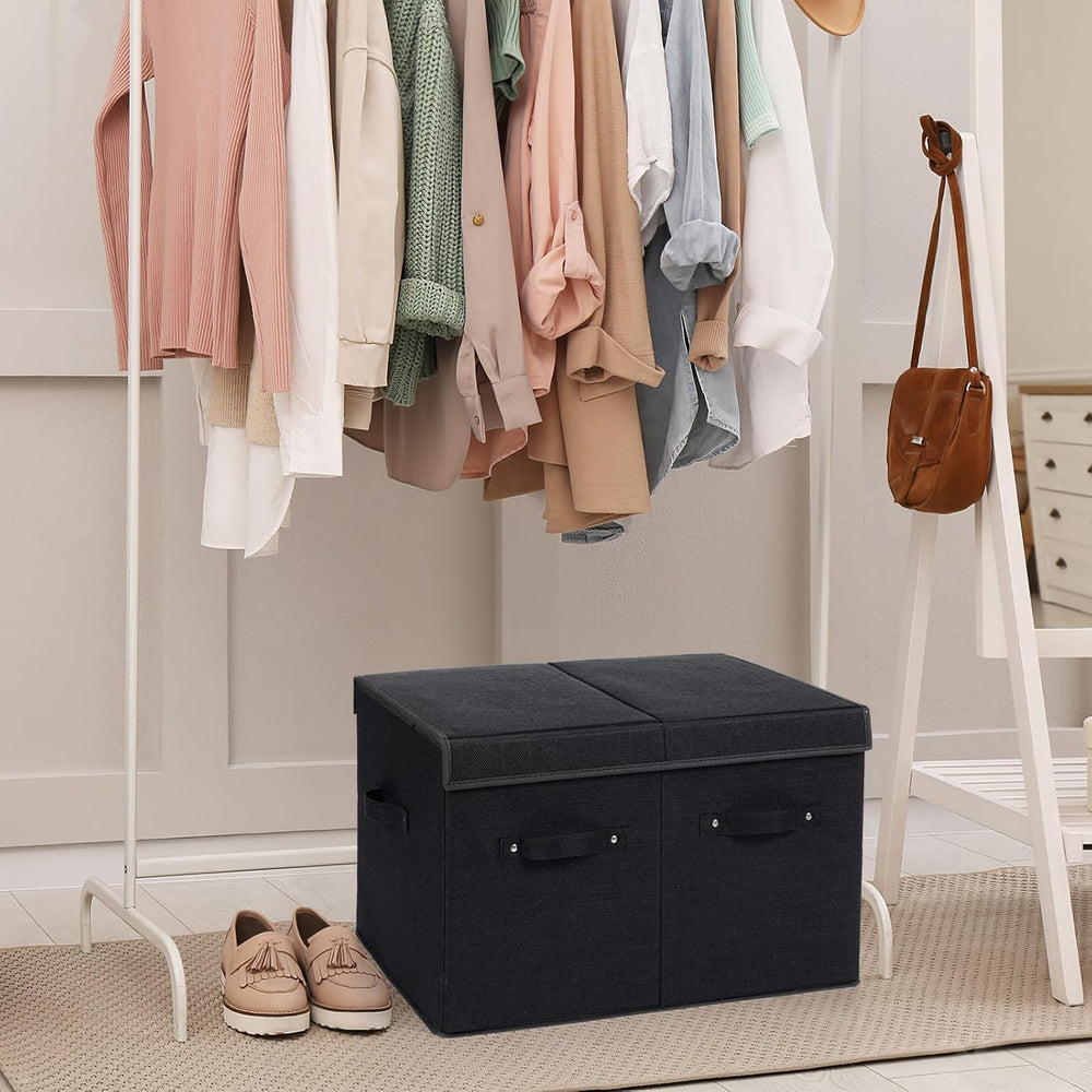 Shoe Organizer for Closet, Shoe Storage Box with Adjustable Dividers