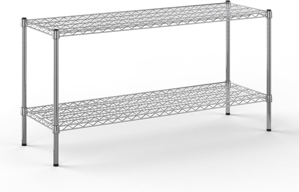 18" Deep x 54" Wide x 27" Height Wire Shelving Kit | 2-Tier | ...