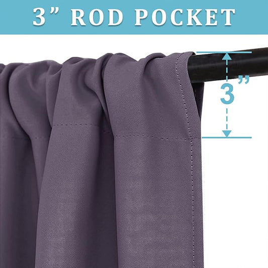 RYB HOME Blackout Curtains for Bedroom - Image 2