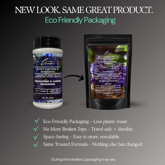 Blue Lavender & Bergamot Carpet Freshener Powder: Powerful Odor Eliminator - Image 2