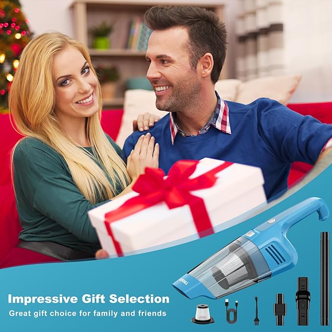 Handheld Vacuum Cordless, 14500PA Powerful Suction Hand Held Vacuum Cleaner - Image 6