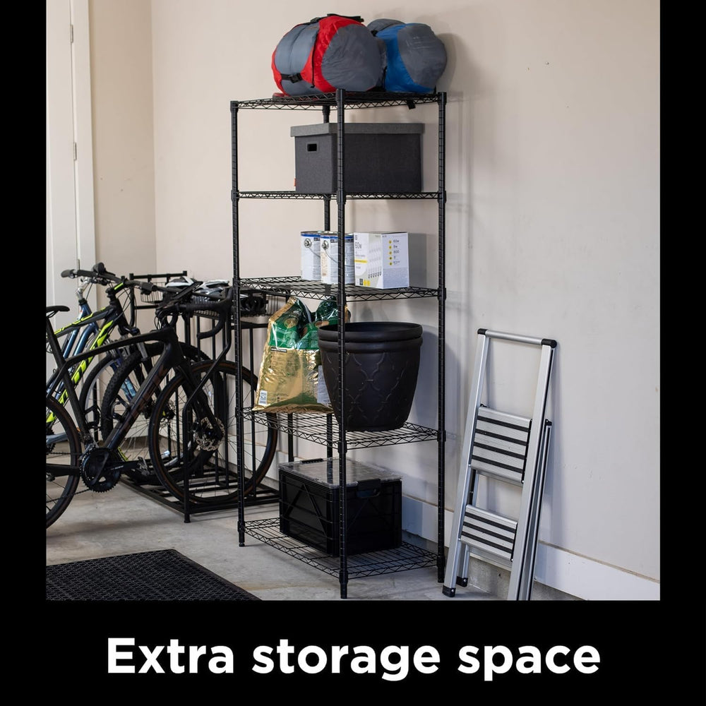 Internet's Best 5-Shelf Adjustable Wire Shelving | Heavy Duty Storage Rac...