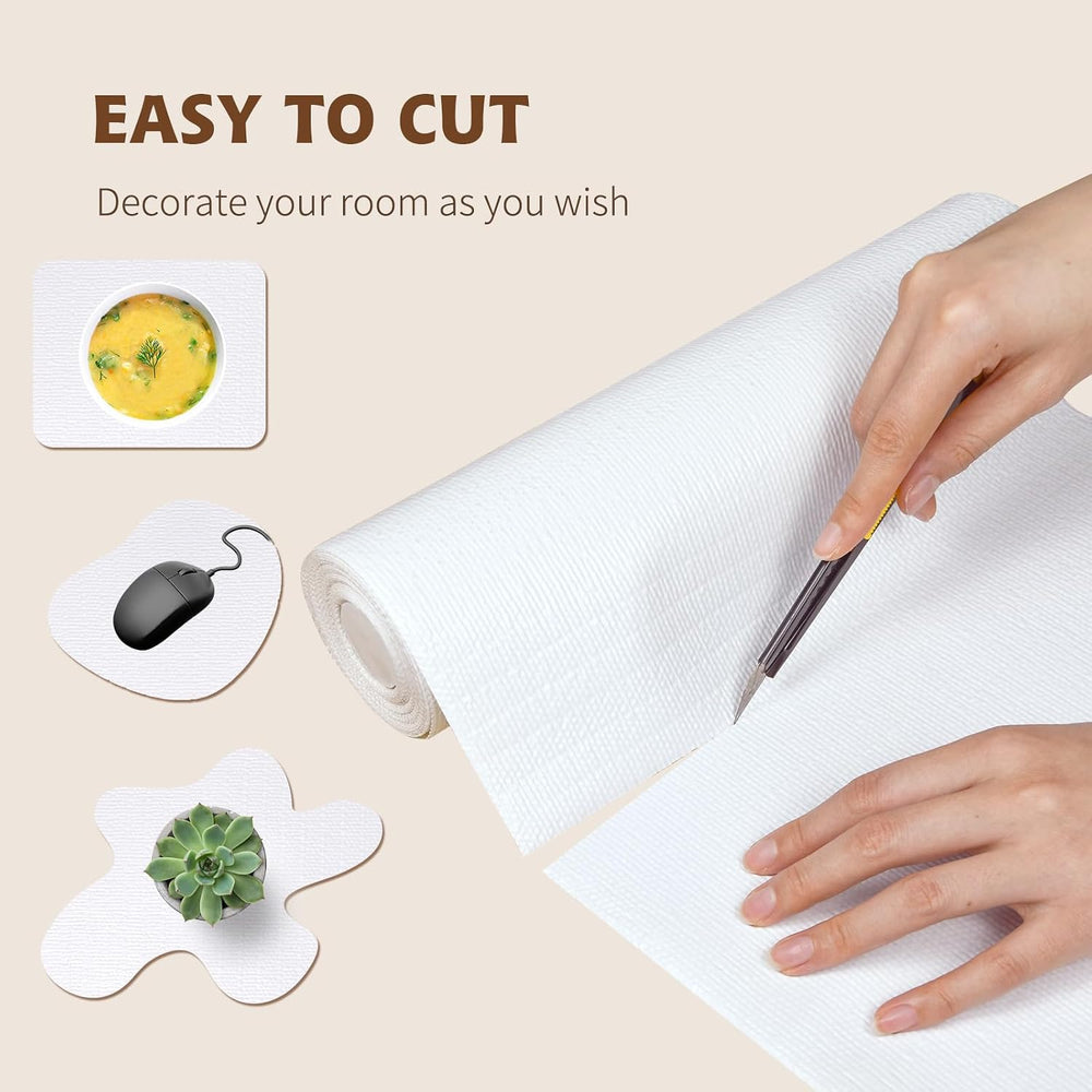 Shelf Liners for Kitchen Cabinets 17in x 20FT, Non Adhesive Drawer Liner