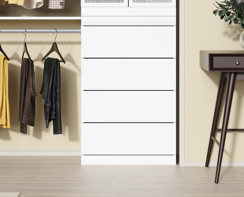 ClosetMaid Mosaics 4 Drawer Closet Organizer, Customizable Storage System, 40...