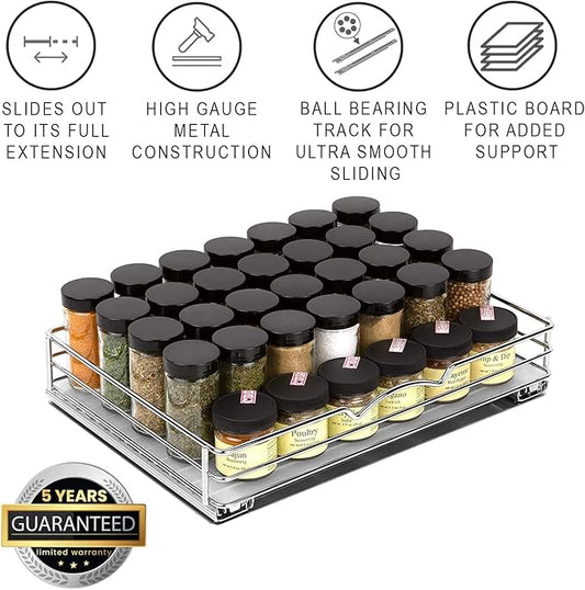 Pull Out Cabinet Organizer for Spices, Cans - Image 2
